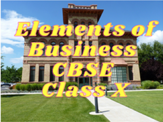 Elements of Business (CBSE) - Class X